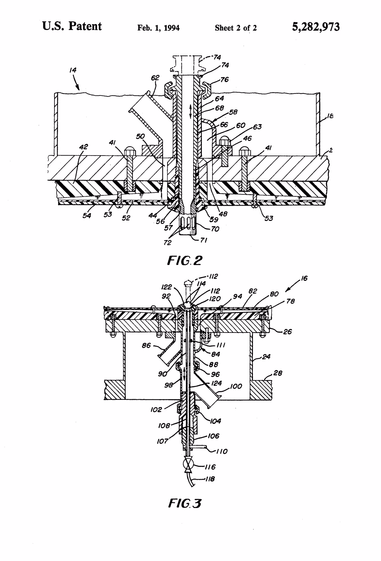 Mann Welding U.S. Patent 5,282,973 chromatography column figure.